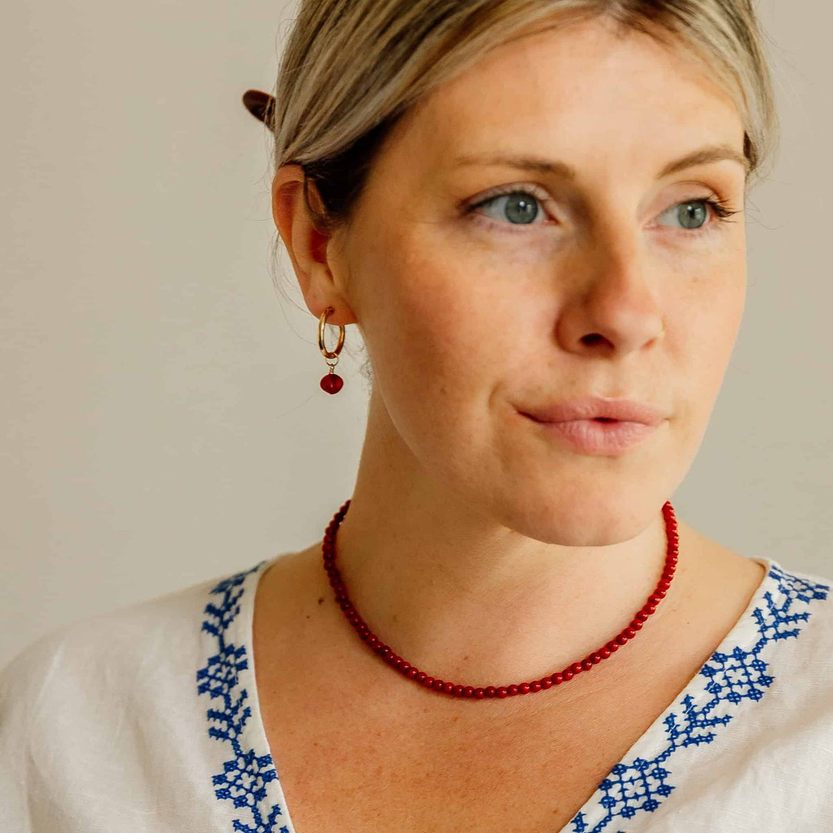 Red Coral Earring Charms