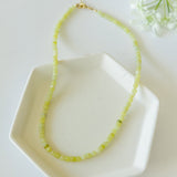 Chartreuse Veda Beaded Necklace