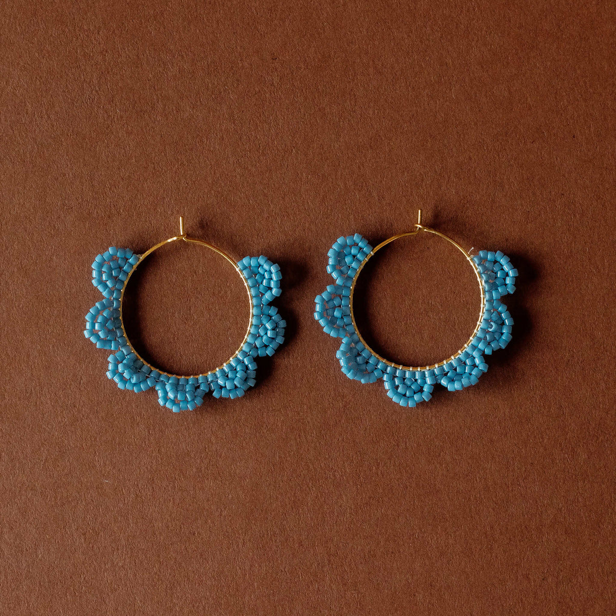 Cornflower Blue Daisy Earrings