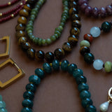 Deep Teal Margot Beaded Necklace