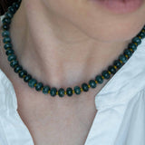 Deep Teal Margot Beaded Necklace