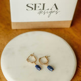 Indigo Hoop Charms