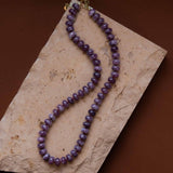 Plum Margot Beaded Necklace