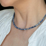 Blue Norah Beaded Necklace