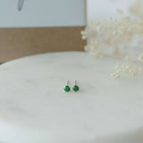 Emerald Crystal Stud Earrings