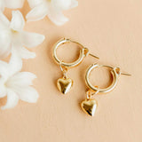 Puff Heart Hoop Charms