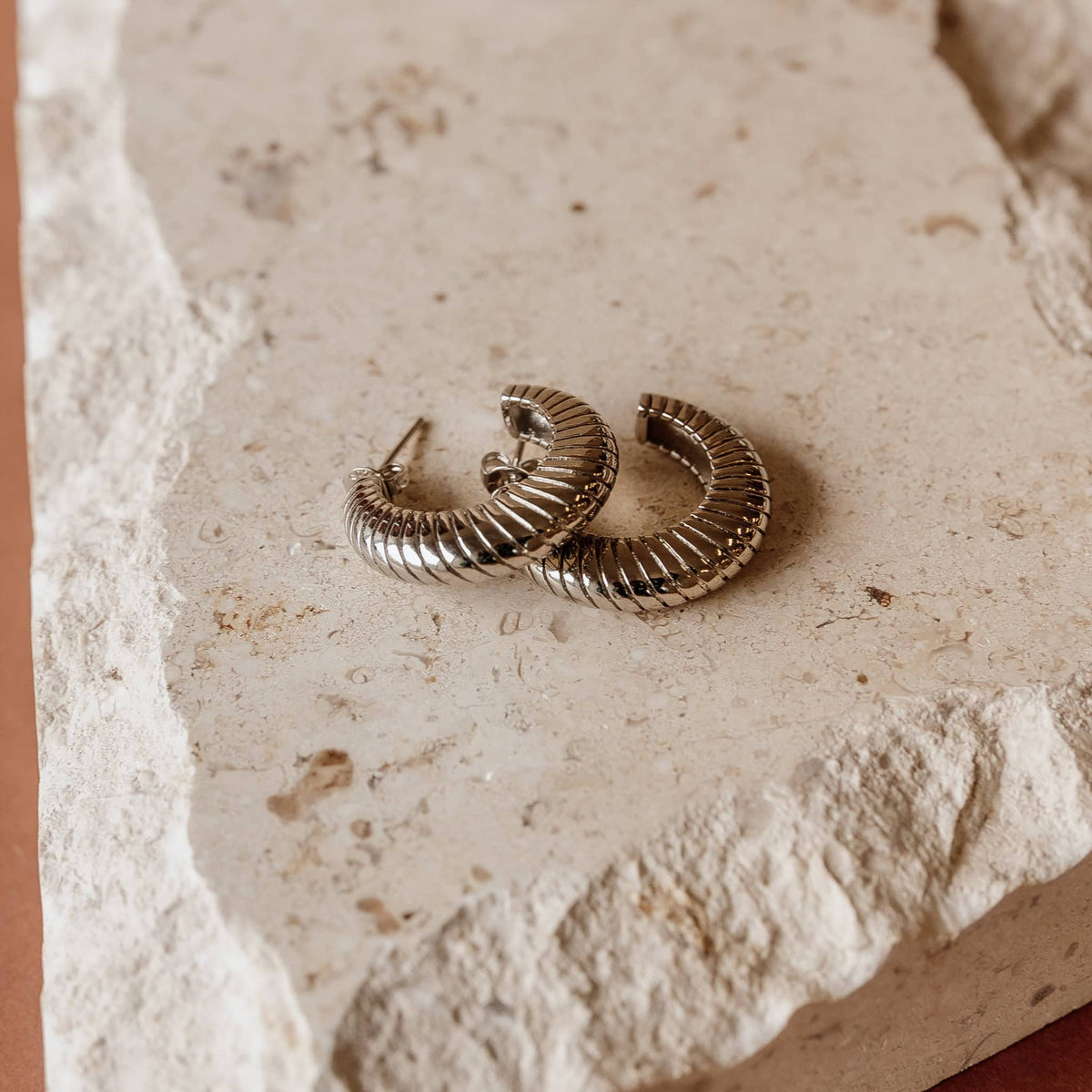 Silver Remi Hoop Earrings