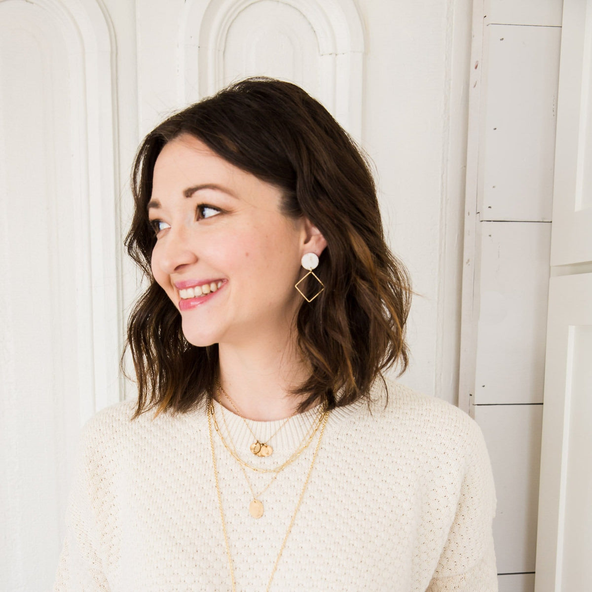 White Birch Lara Earrings