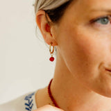 Red Coral Earring Charms