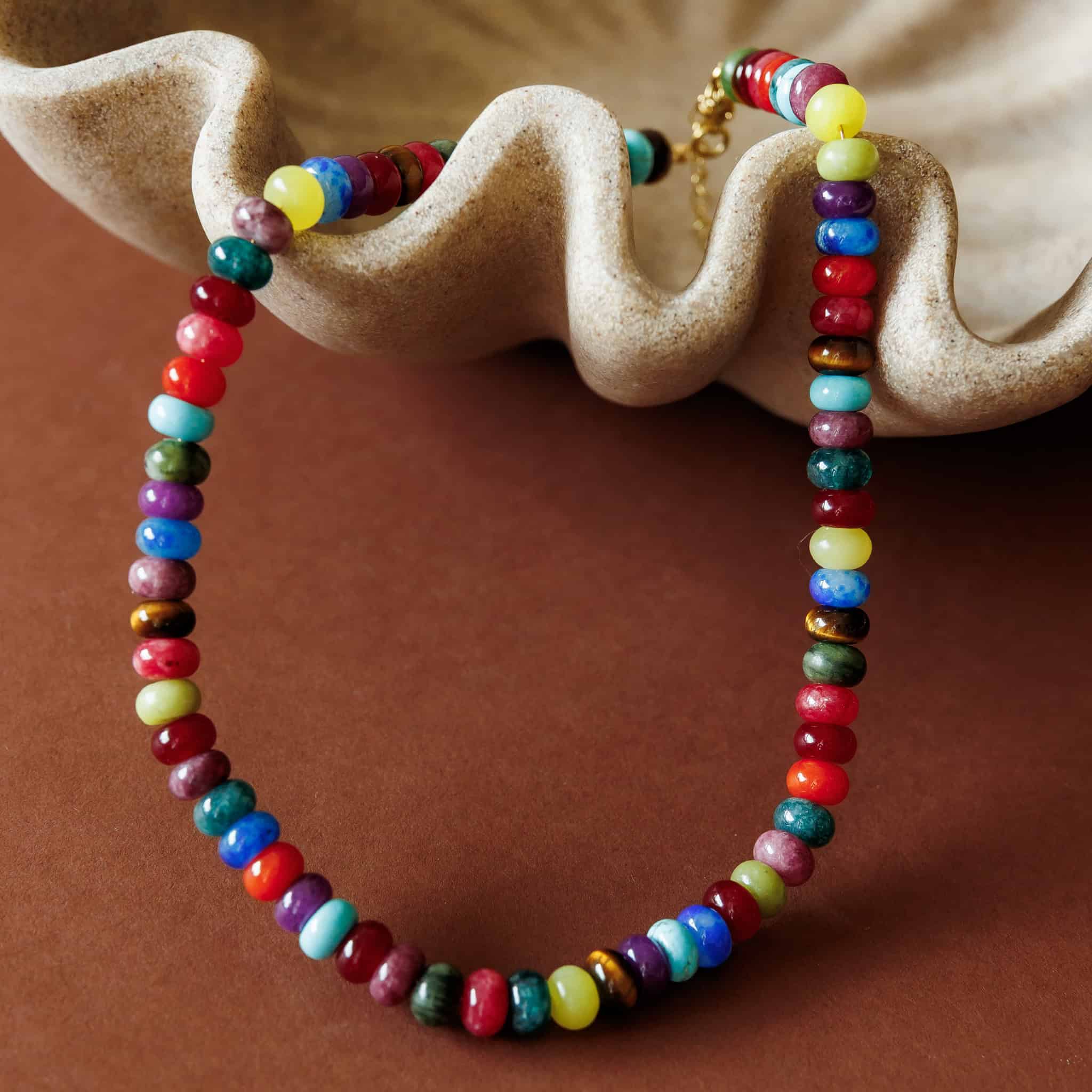 Autumn Candy Beaded Necklace
