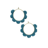 Cornflower Blue Daisy Earrings
