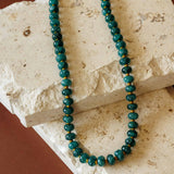 Deep Teal Margot Beaded Necklace