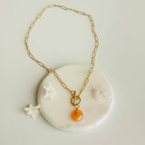 Orange Poppy Elle Necklace
