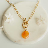 Orange Poppy Elle Necklace