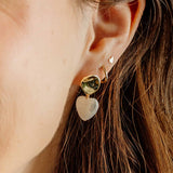 Pearl Heart Ellis Earrings