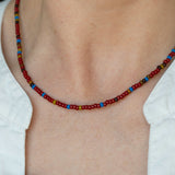 Red Marisol Beaded Necklace
