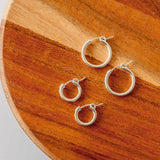 Silver Bold Hoop Earrings