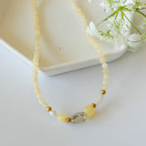 Yellow Cove Gemstone Necklace