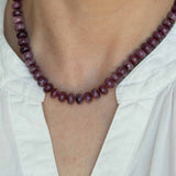 Plum Margot Beaded Necklace
