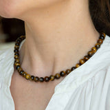 Tiger's Eye Beaded Necklace