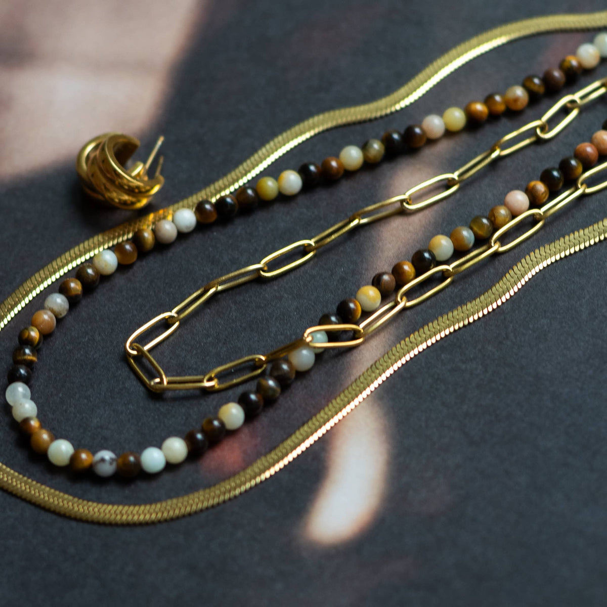 Kate Herringbone Chain Necklace