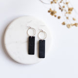 Matte Black Mia Earrings
